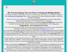 Tablet Screenshot of ferienwohnung-heiligenhafen-nordmann.de